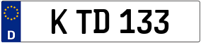 Trailer License Plate